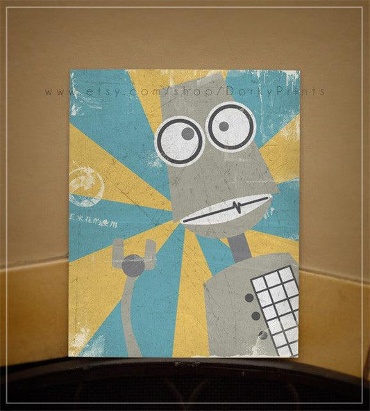 Gray Robot 8x10" Printable