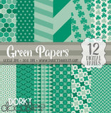 Green Digital Paper Pack