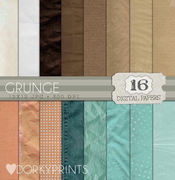 Grunge Digital Paper Pack