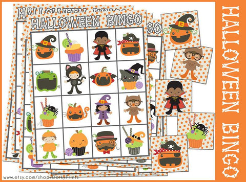 Halloween Bingo Game Learning Printables