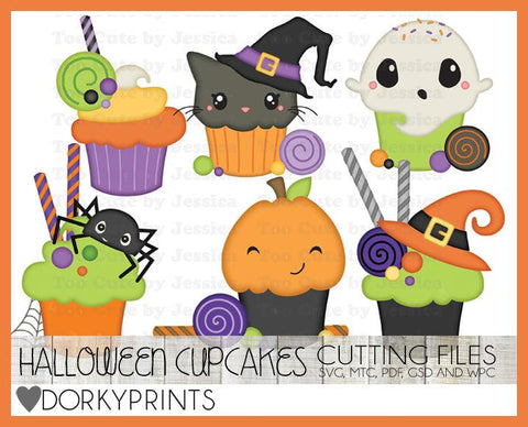 Halloween Cupcake Cuttable Files