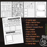 Halloween Journal and Activity Book for Kids - Holiday Printables - Dorky Doodles