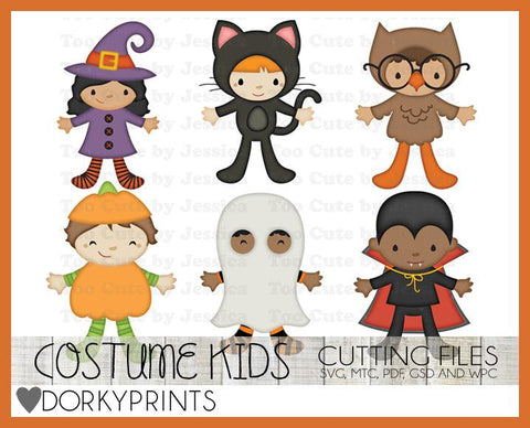 Halloween Kids Cuttable Files