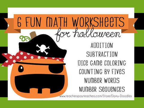 Halloween Math Worksheets Learning Printables