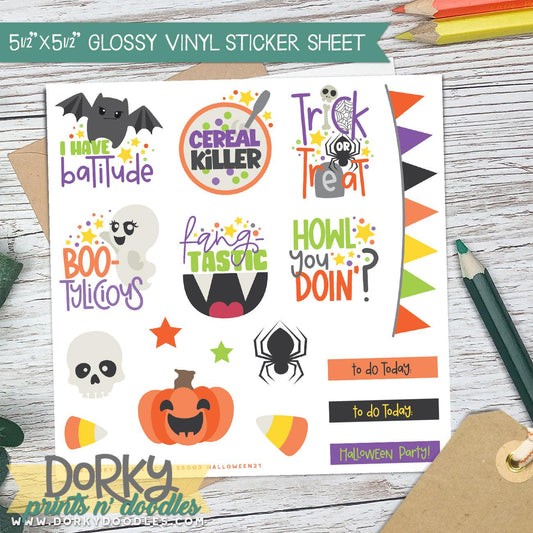 Halloween Sticker Sheet