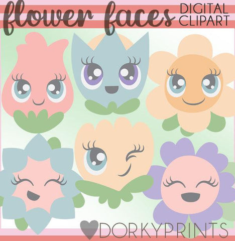 Happy Flowers Spring Clipart