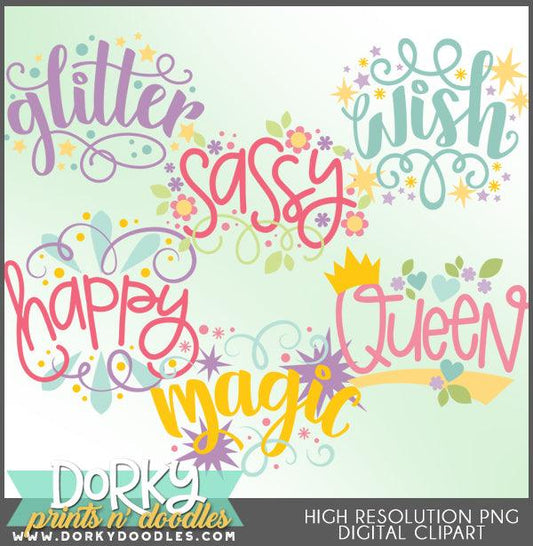 Happy Words Clipart