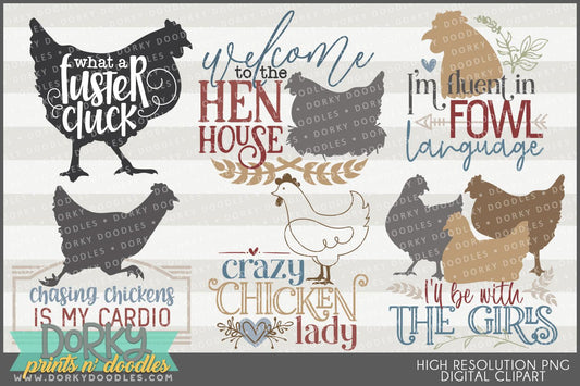 Hen House Farmhouse Clipart