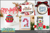 Holiday Words Christmas Clipart
