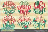 Holy Night Circle Designs Christmas Clipart