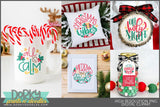 Holy Night Circle Designs Christmas Clipart