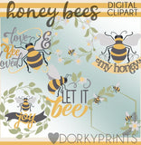 Honey Bee Animals Clipart