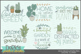 Huge Bundle of 36 House Plant Sayings Clipart - Dorky Doodles