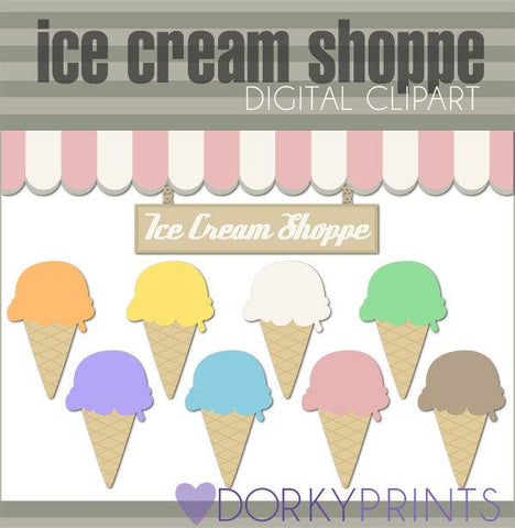 Ice Cream Shoppe Food Clipart
