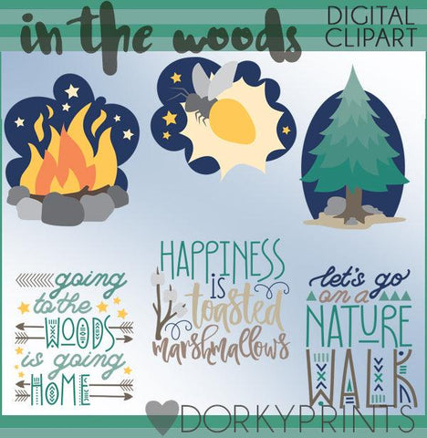 In the Woods Clipart