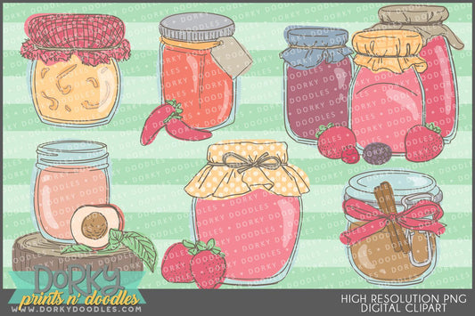 Jam Jars Clipart