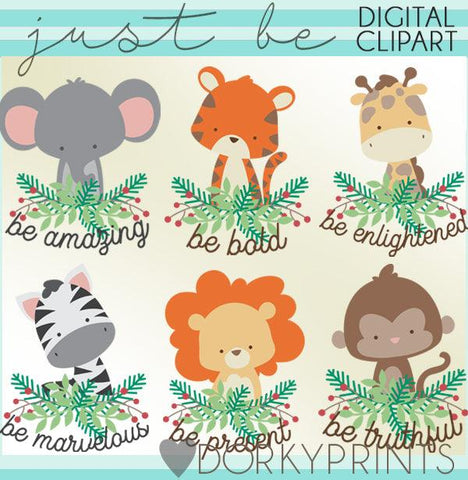 Just Be Animals Clipart