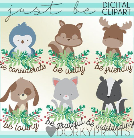 Just Be Animals Clipart