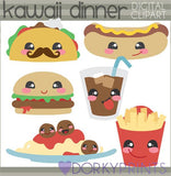 Kawaii Dinner Food Clipart