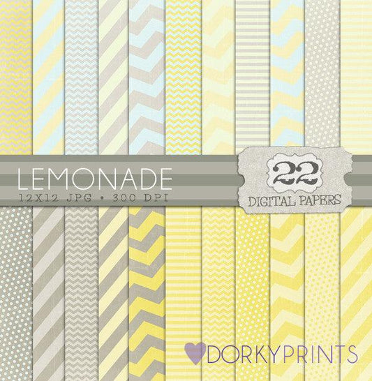 Lemonade Digital Paper Pack