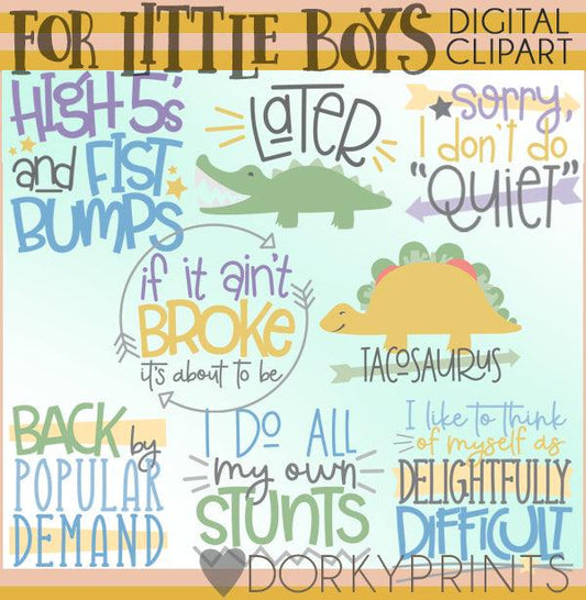 Little Boy Titles Clipart