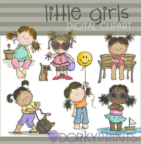 Little Girls Kid Clipart
