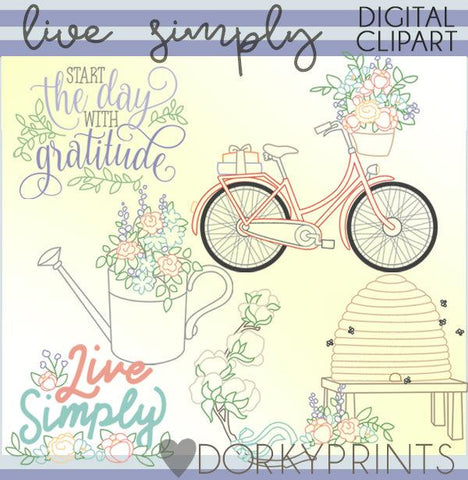 Live Simply Clipart
