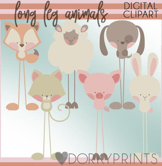 Long Leg Animals Clipart