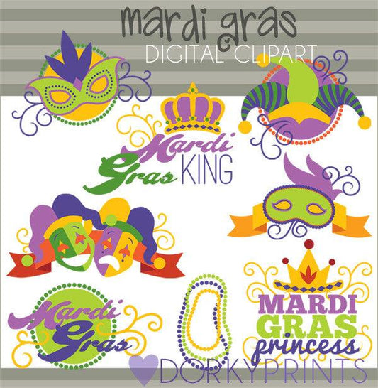 Mardi Gras Holiday Clipart