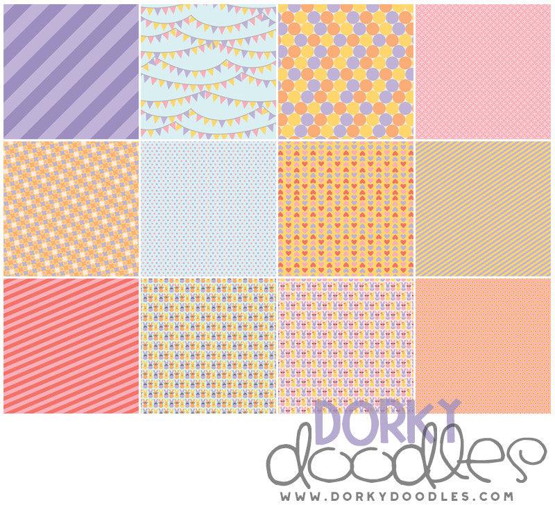 Marshmallow Bunnies Digital Paper Pack