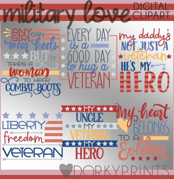 Military Love Summer Clipart