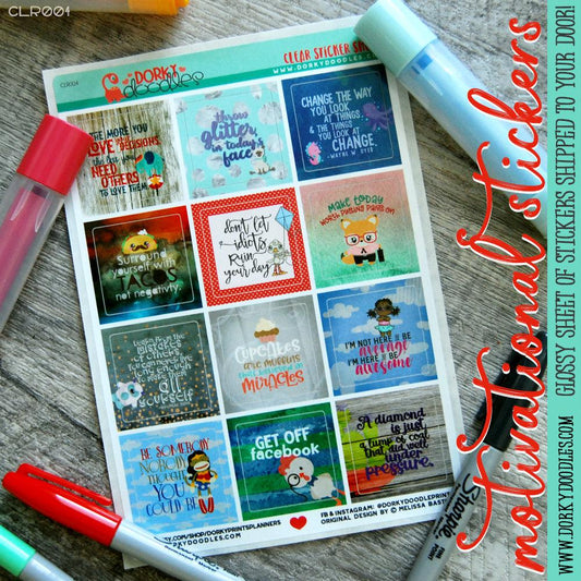 Motivational Planner Stickers