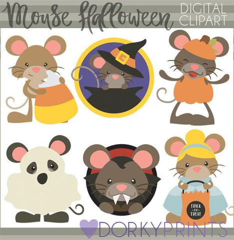 Mouse Halloween Clipart