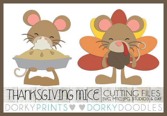 Mouse Thanksgiving Cuttable Files