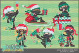 Ninja Christmas Clipart
