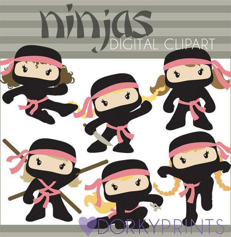Ninja Girls Hero Clipart