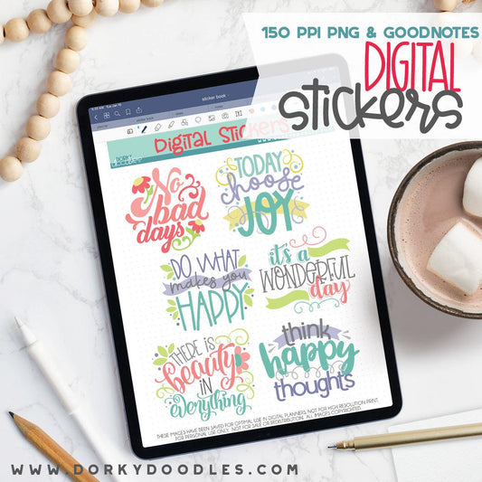 No Bad Days Digital Planner Stickers