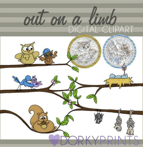Out on a Limb Spring Clipart