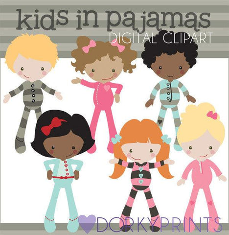 Pajamas Kid Clipart