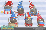 Patriotic Gnome Summer Clipart