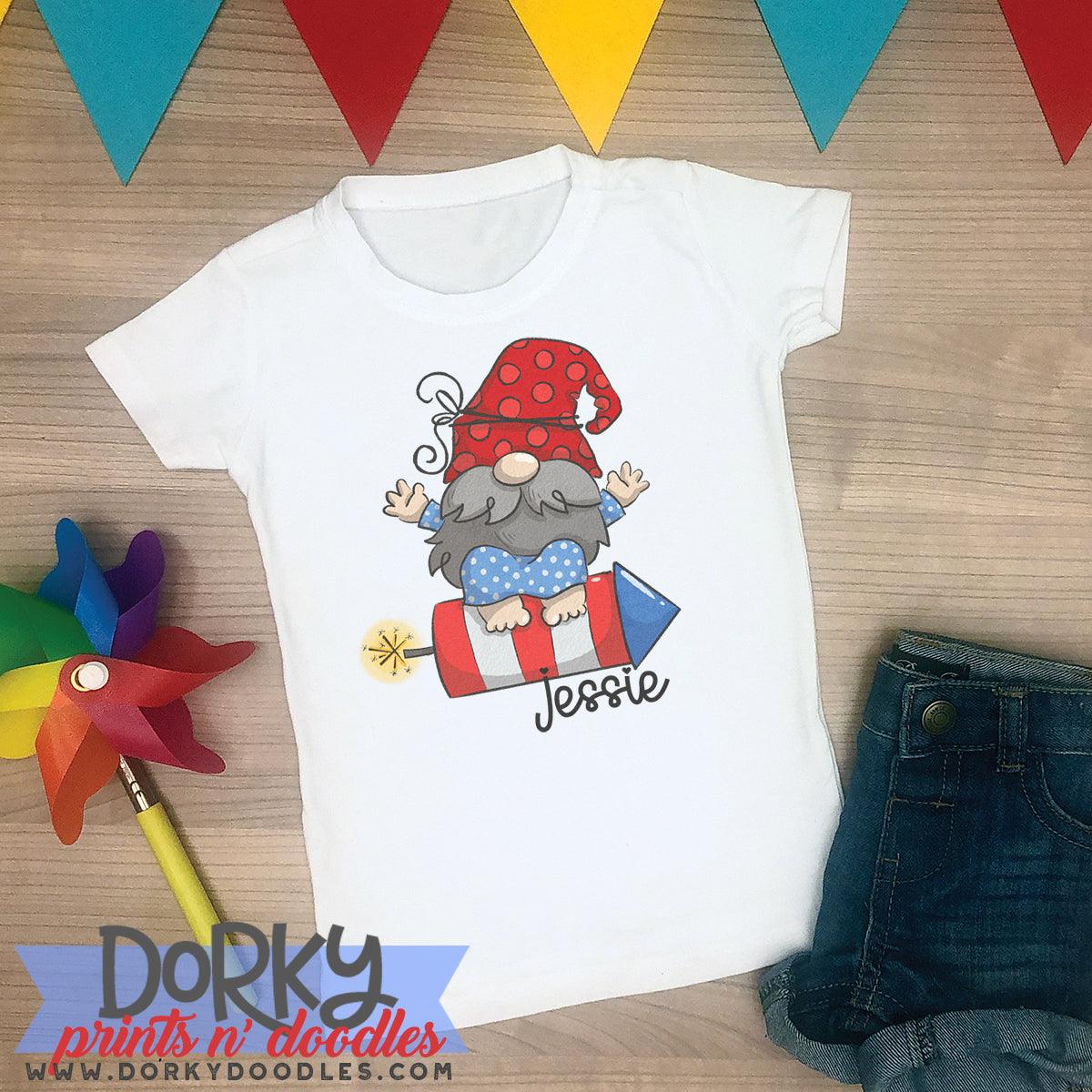 Patriotic Gnome Summer Clipart