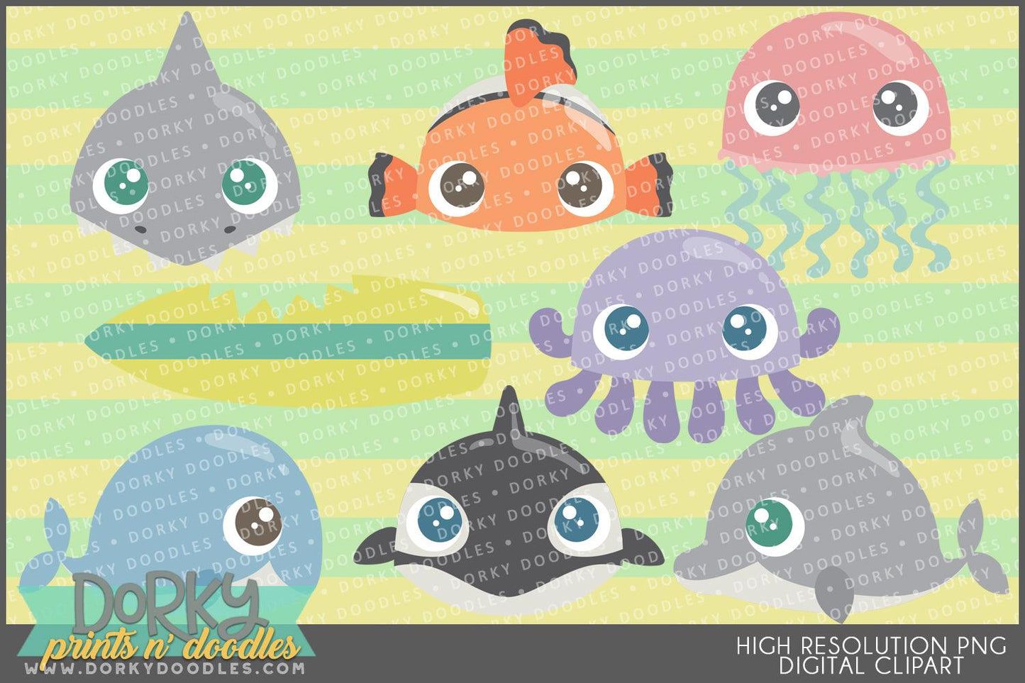 Peeking Beach Summer Clipart