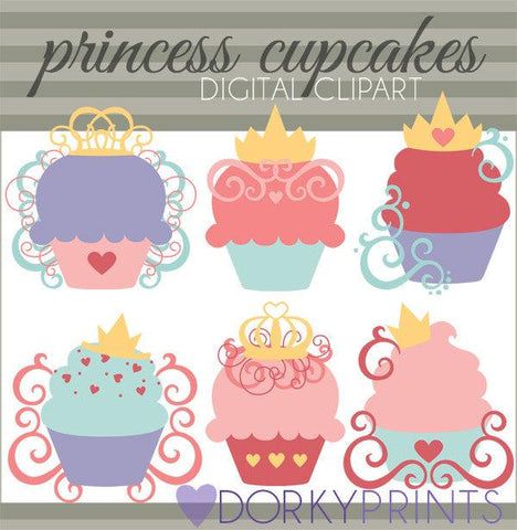 Princess Cupcakes Food Clipart