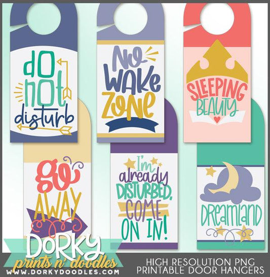 Print and Cut Door Hanger Clipart