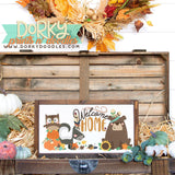 Pumpkins and Animals Thanksgiving Clipart