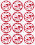 "Puppy Love" Valentine Circle Tags Holiday Printables