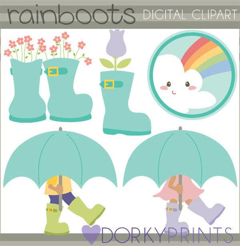 Rain Boots Spring Clipart