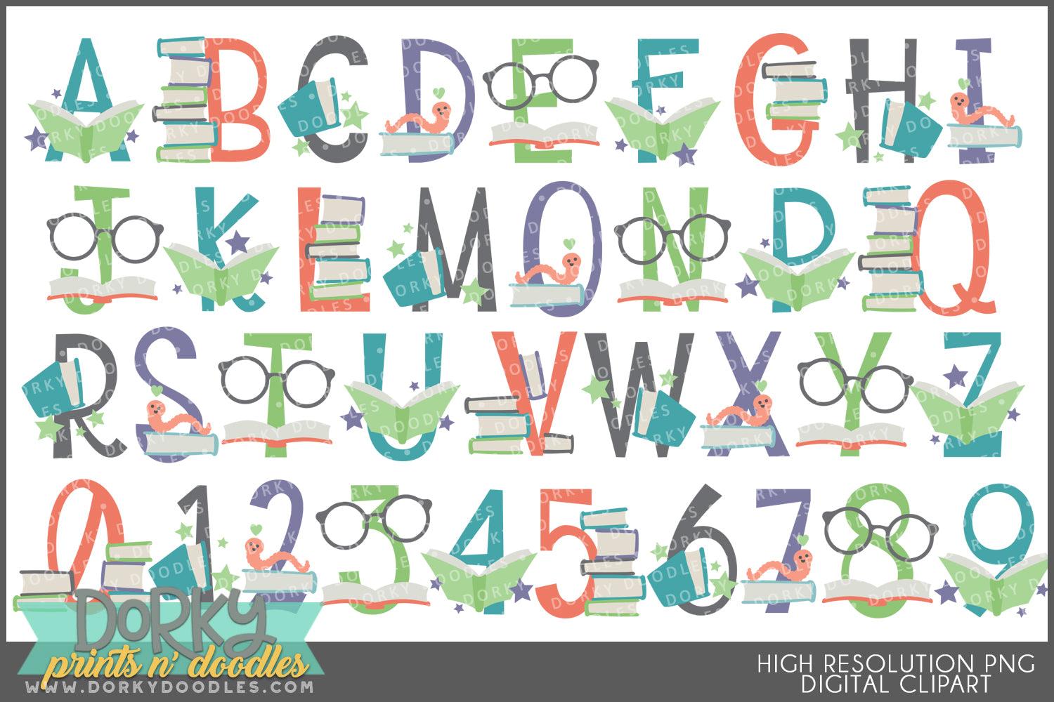 Reading Alphabet Clipart