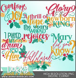 Religious Words and Titles Christmas Clipart