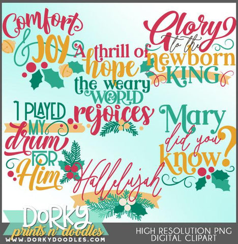 religious merry christmas clip art words